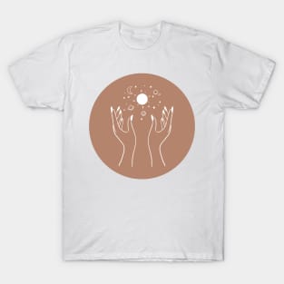 Manifest the Universe Line Art T-Shirt